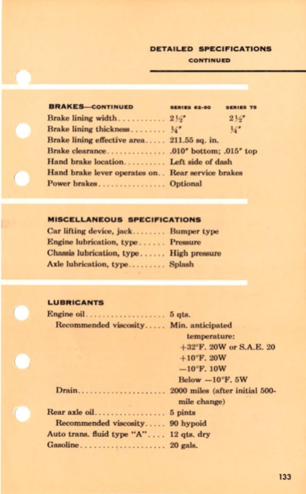 1955 Cadillac Salesmans Data Book Page 145